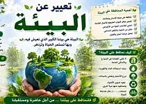 موضوع تعبير عن البيئة والمحافظة عليها بالعناصر