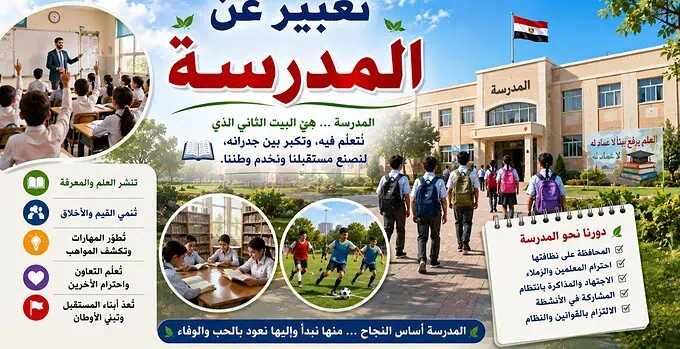 تعبير عن المدرسة